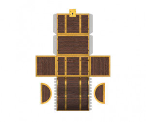 [개별도안] 보물 상자 전개도