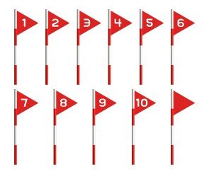 삼각 깃발(빨강)