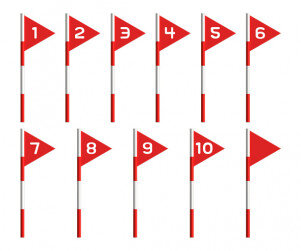 삼각 깃발(빨강)