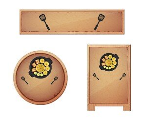 전 가게 간판(문구없음)