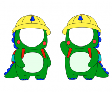 공룡 합성이미지 (2인용)