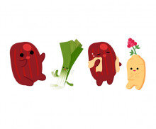 삼계탕 재료 캐릭터