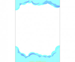 하늘 구름 테두리