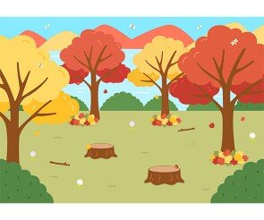 가을 숲속 배경