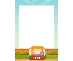 군밤 가게 배경