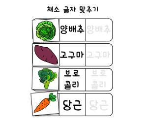 글자 맞추기 놀이