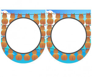 [개별도안] 문어를 말려요 가랜드