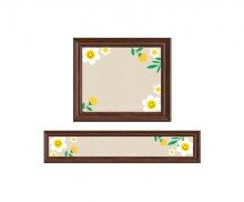 데이지 꽃 액자