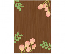 튤립 우드 판넬