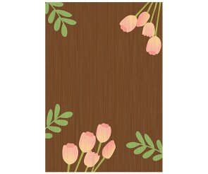 튤립 우드 판넬