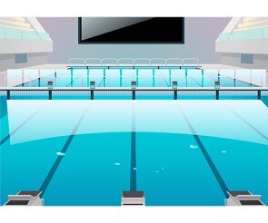 올림픽 수영 경기장 배경