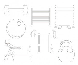 운동기구 색칠 모음