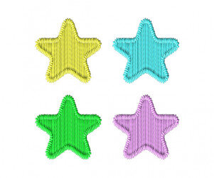 자수 별 꾸미기 스티커