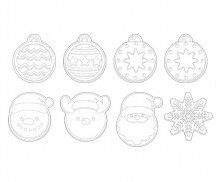 크리스마스 쿠키 색칠 모음