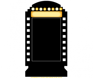 상영작 안내판 (문구없음)