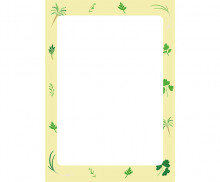 봄나물 테두리
