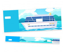 여객선 입장권 (티켓,팔찌)문구없음