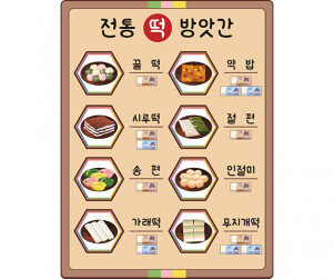 떡 방앗간 메뉴판(지폐)