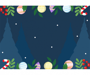 눈 오는 숲속 배경