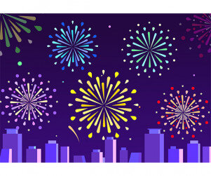 불꽃놀이 배경