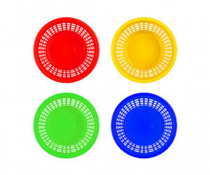 플라스틱 원형 바구니