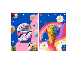 아이스크림 가게 포스터