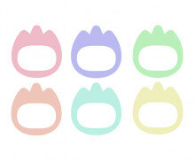 튤립 이름표 (무료도안)