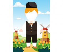 네덜란드 배경 합성이미지