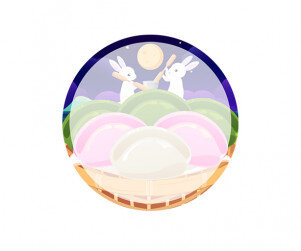 달토끼 송편 라벨