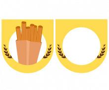 츄러스 가게 놀이 가랜드 개별도안