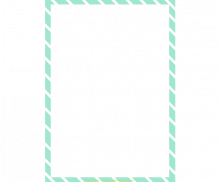 민트 사선 테두리