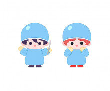 수술복 입은 아이