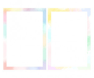 수채화 테두리 모음