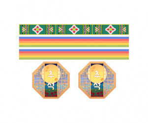 보름달 창호 띠지 라벨1