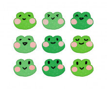 개구리 얼굴