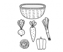 채소수확하기 도안 