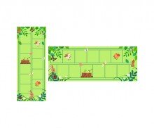 숲속에 사는 친구들 원고지 레터링(문구없음)