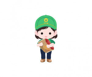 새마을 모자 쓴 농부(여아)