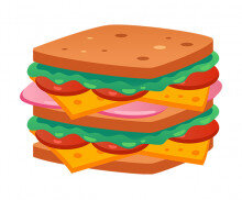 더블 베이컨 샌드위치