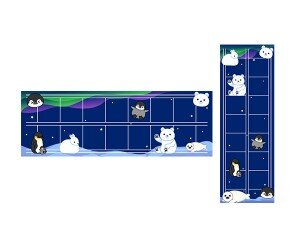 극지방에 사는 친구들 원고지 레터링(문구없음)