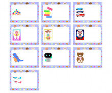 장난감 가게 이름표