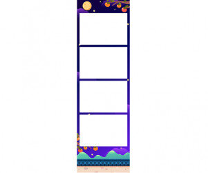 한가위 보름달 밤 네컷