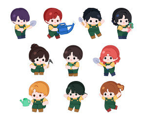 나무 심는 아이