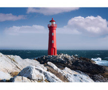 등대와 바다 배경