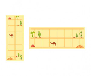 사막에 사는 친구들 원고지 레터링(문구없음)