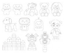 장난감 색칠 모음