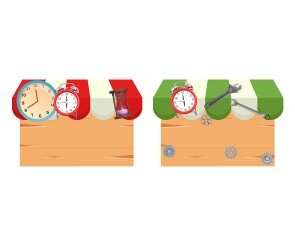 시계가게,시계수리점 간판(문구없음)