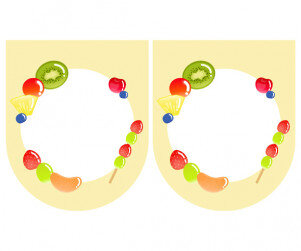 [개별도안] 과일꼬치 만들기 가랜드