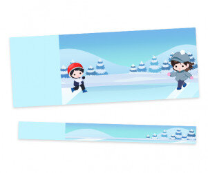 스케이트장 입장권(문구없음)