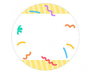 HAPPY BIRTHDAY 폭죽 라벨 (문구없음)